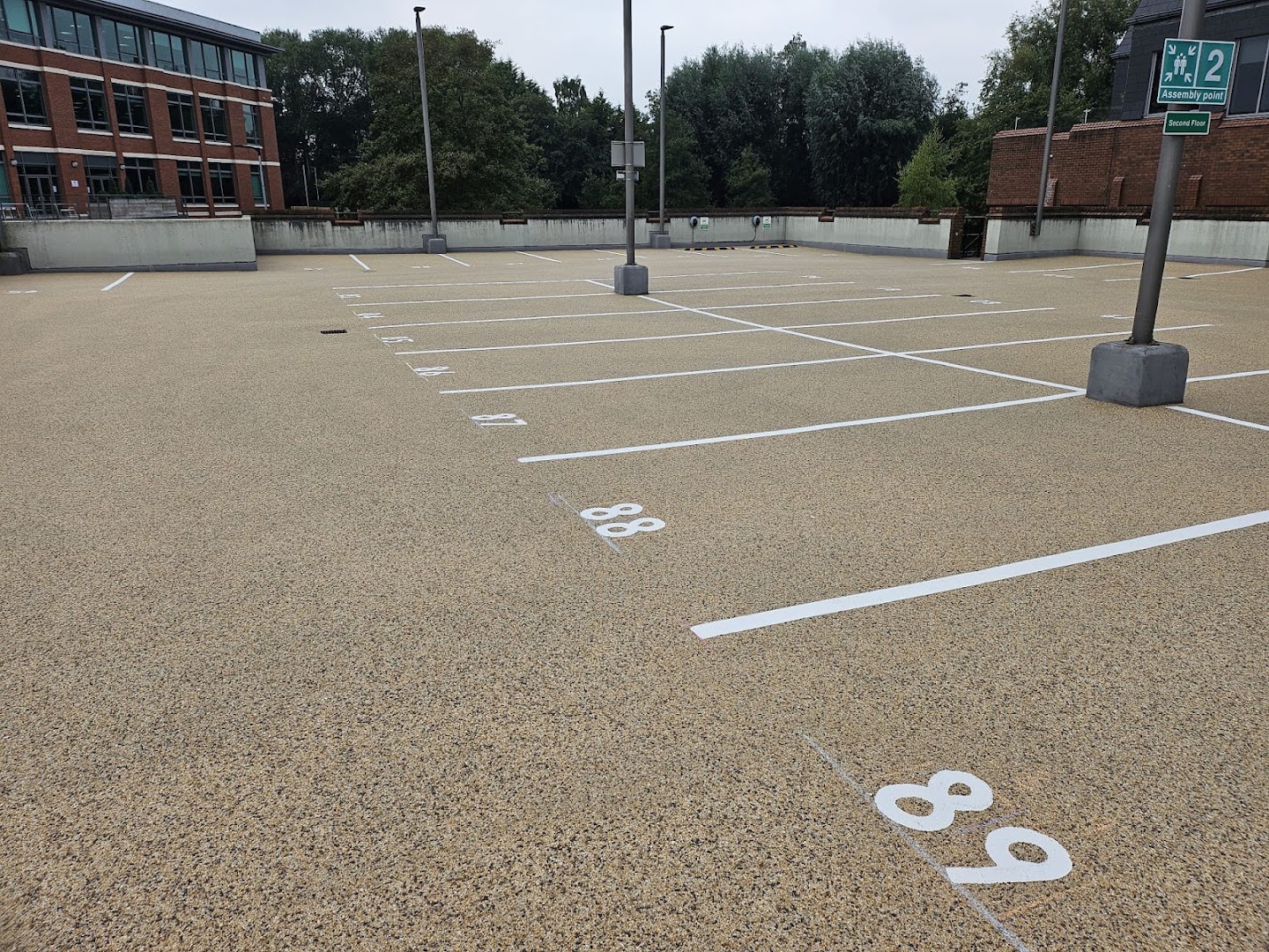 thermoplastic markings on adtex/resin surface, birmingham