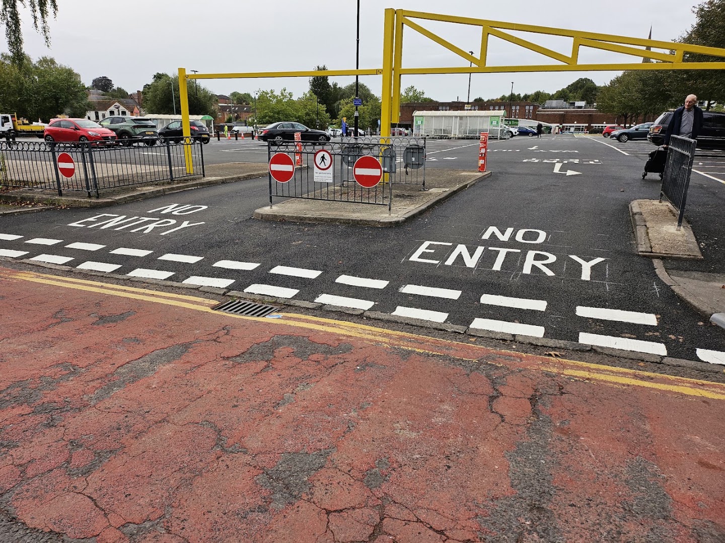 shopping centre car park exit, bromsgrove