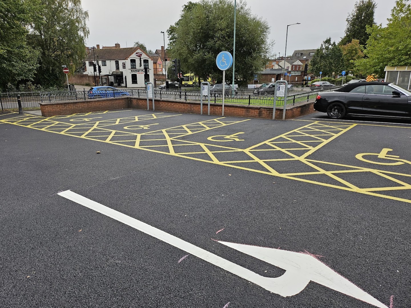 arrow & disabled parking, bromsgrove