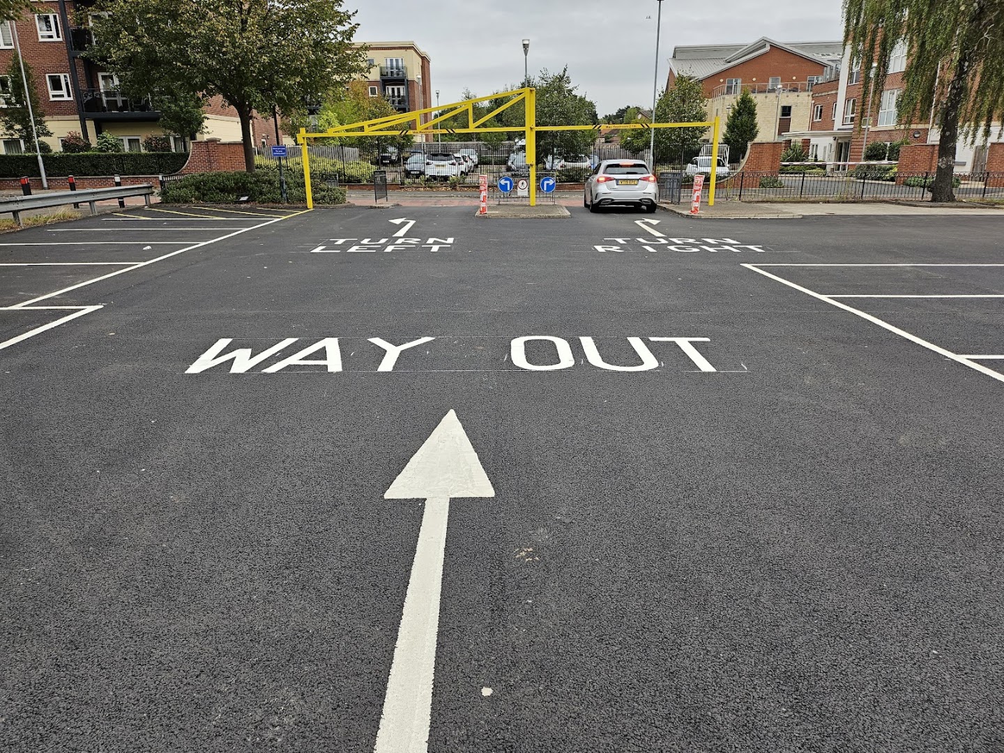 car park exit, Bromsgrove