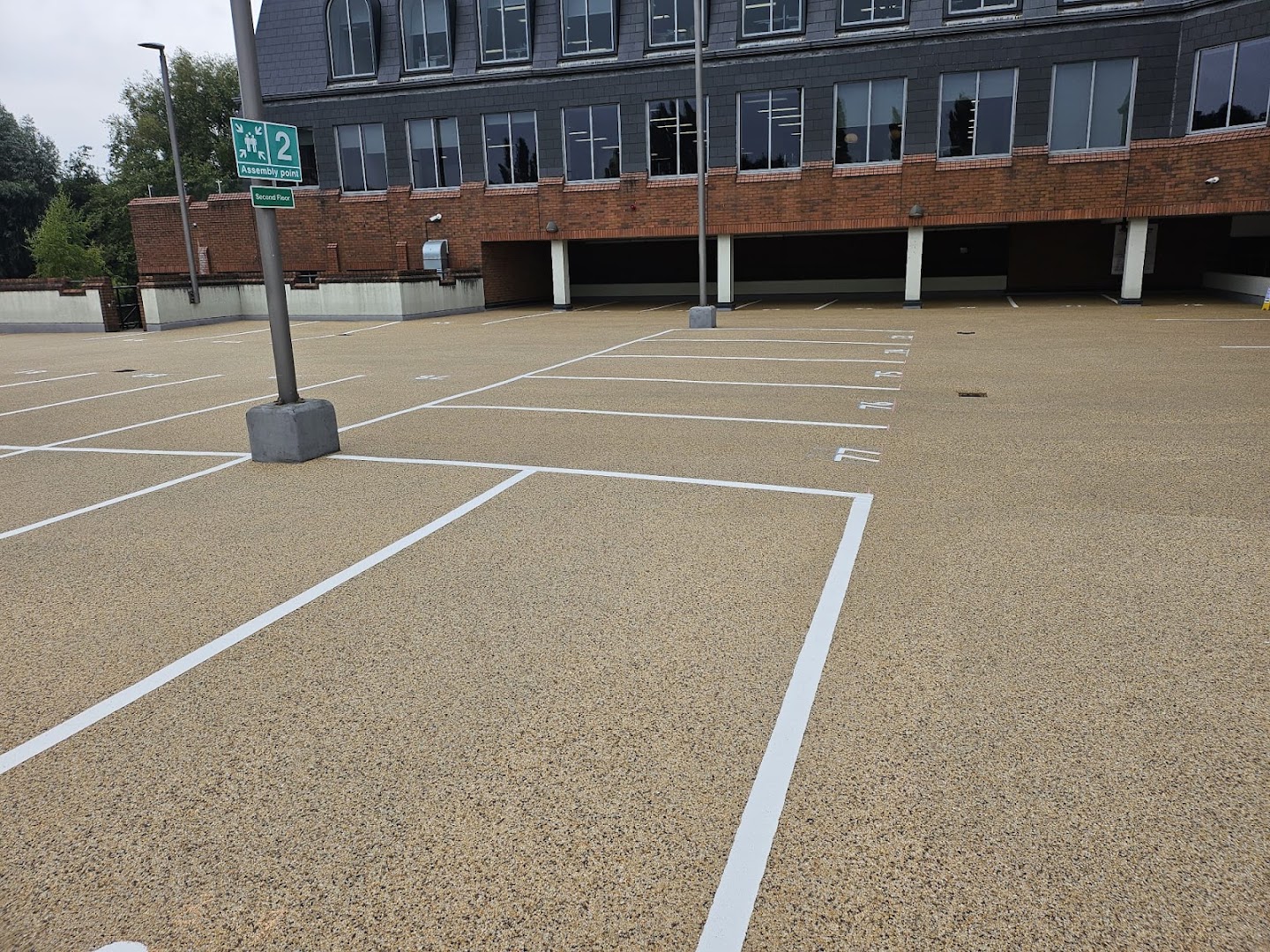 Parkings bays with numbers, birmingham