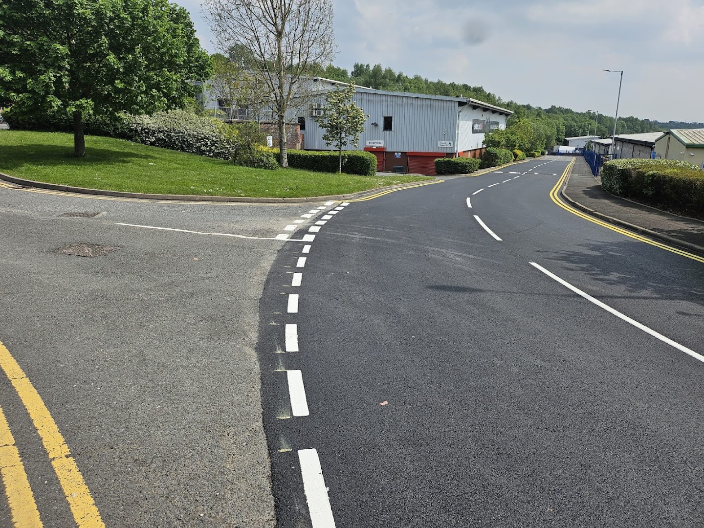 highway markings, halesowen, west midlands