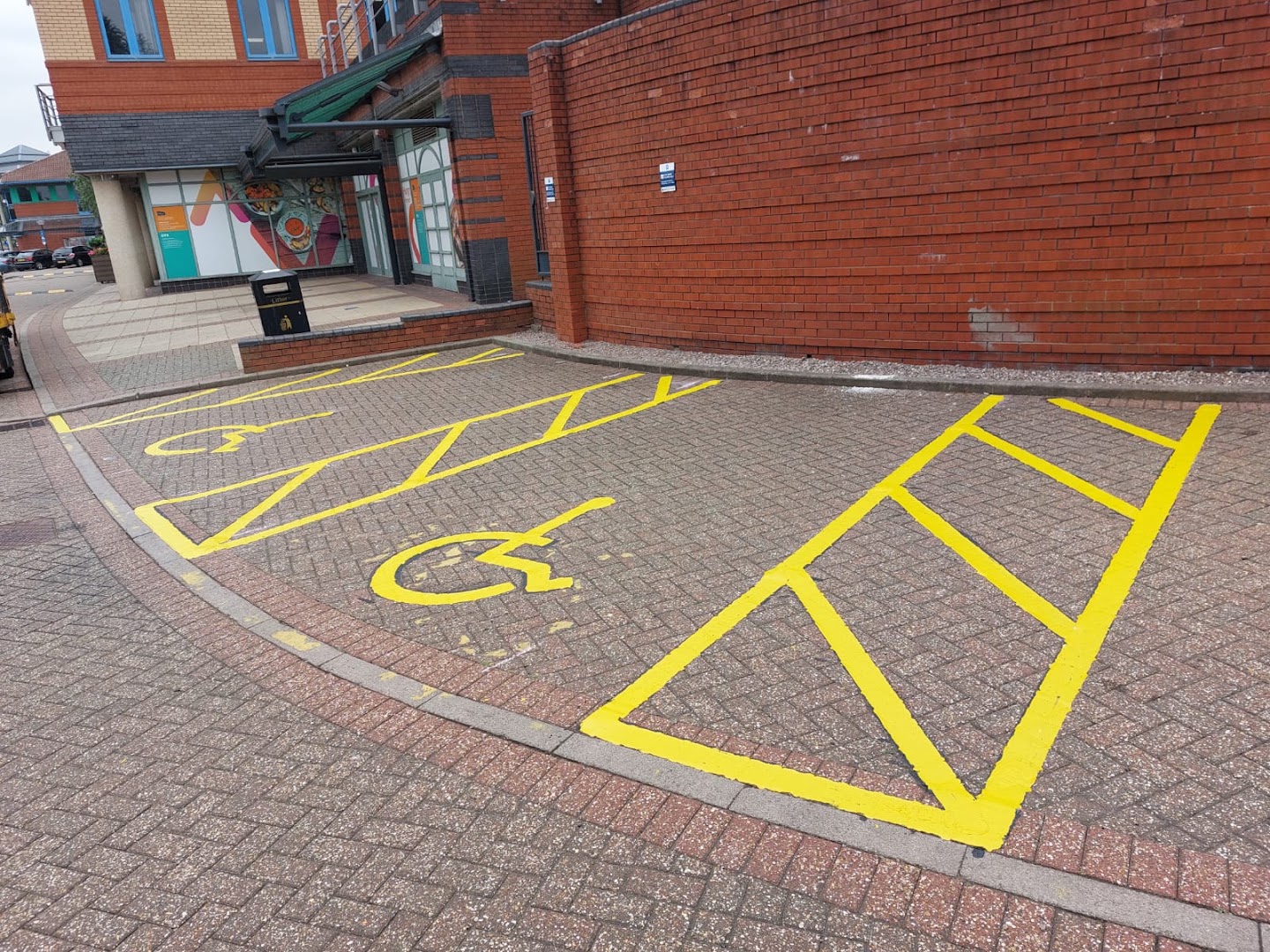 Disabled parking, retail area, west midlands