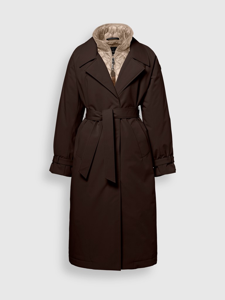 Gytta coat – Dark chocolate