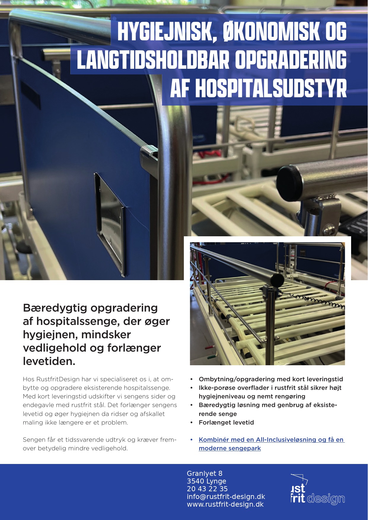 Bæredygtig opgradering af hospitalssenge - folderens anden side