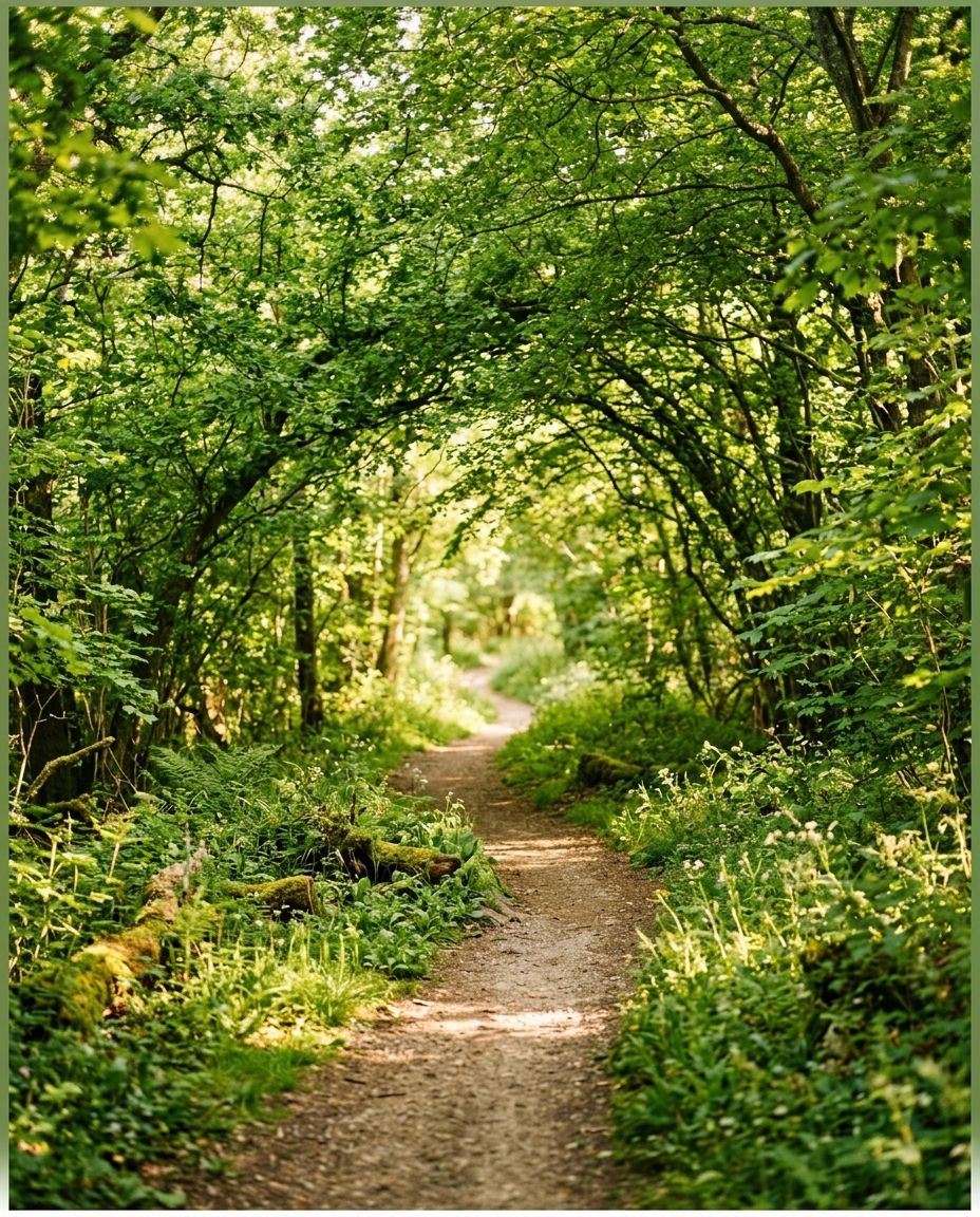 A quiet path through the trees