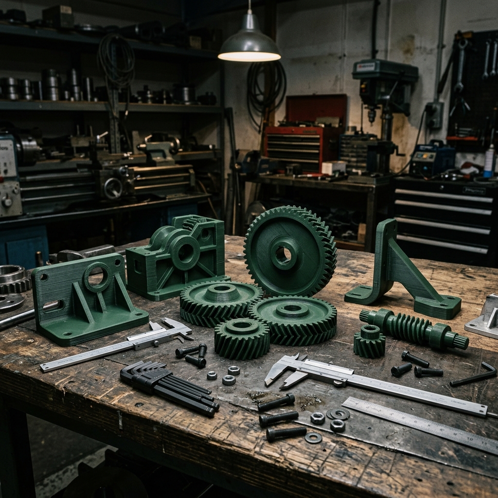 Prototype Gears & Brackets, Practical Bits 3D printed by GoblinPrint