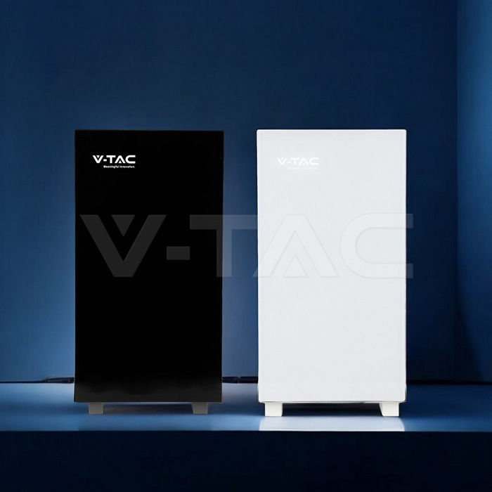Solarpod Pro VTAC-thuisbatterij in zwarte en witte uitvoering