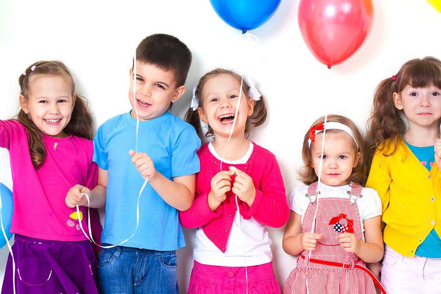 Happy kids at the clinic