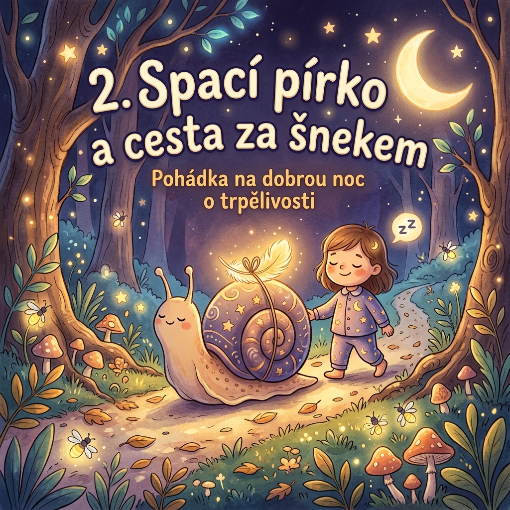 2. Spací pírko a cesta za šnekem