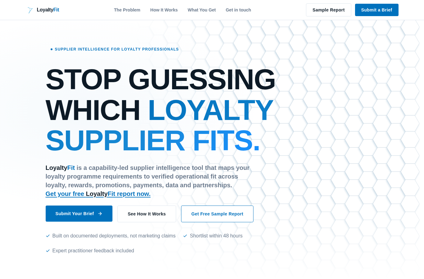 Náhled webu Loyalty-Fit.com