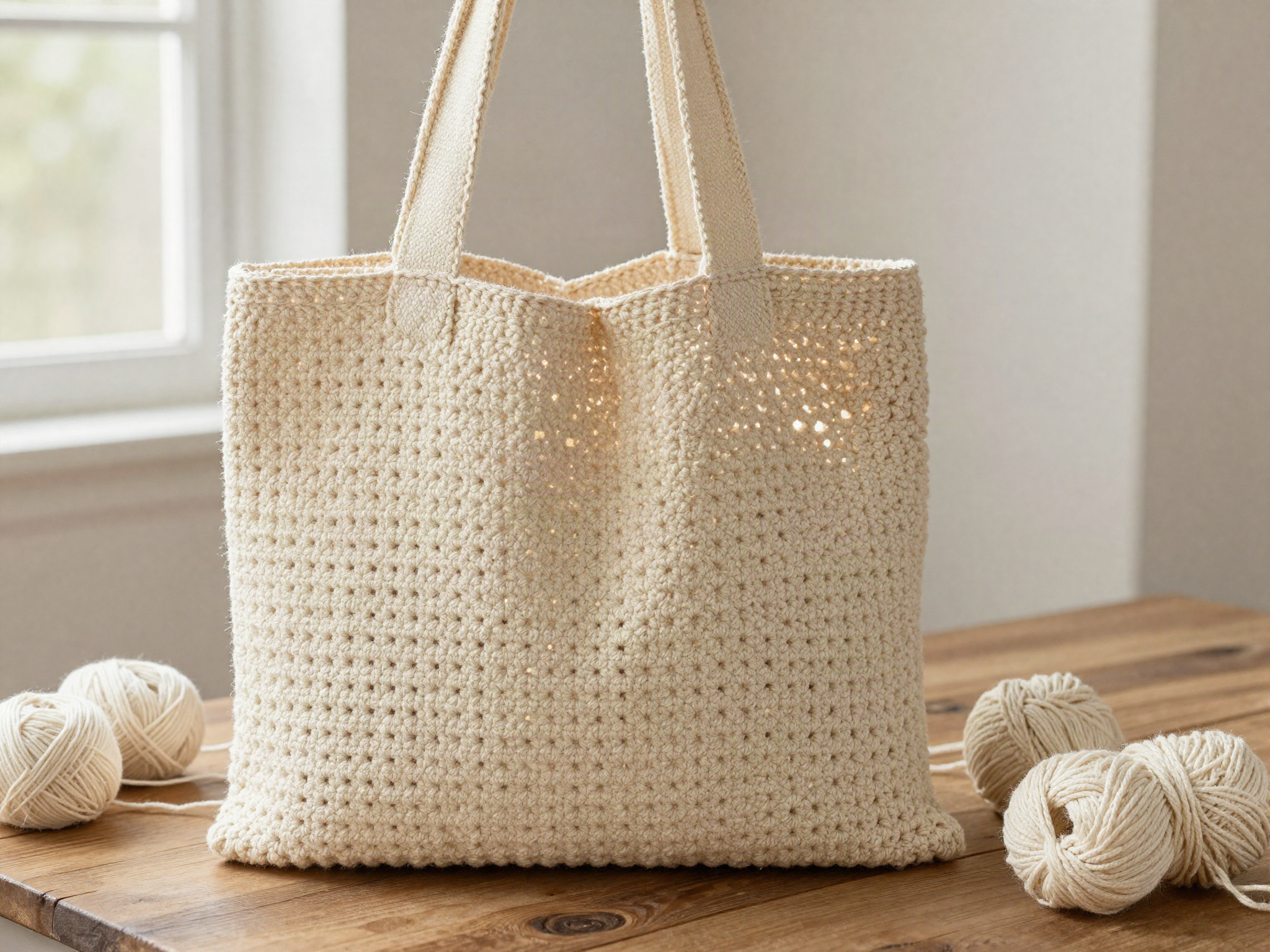 Everyday Market Tote Bag — finished crochet project photo