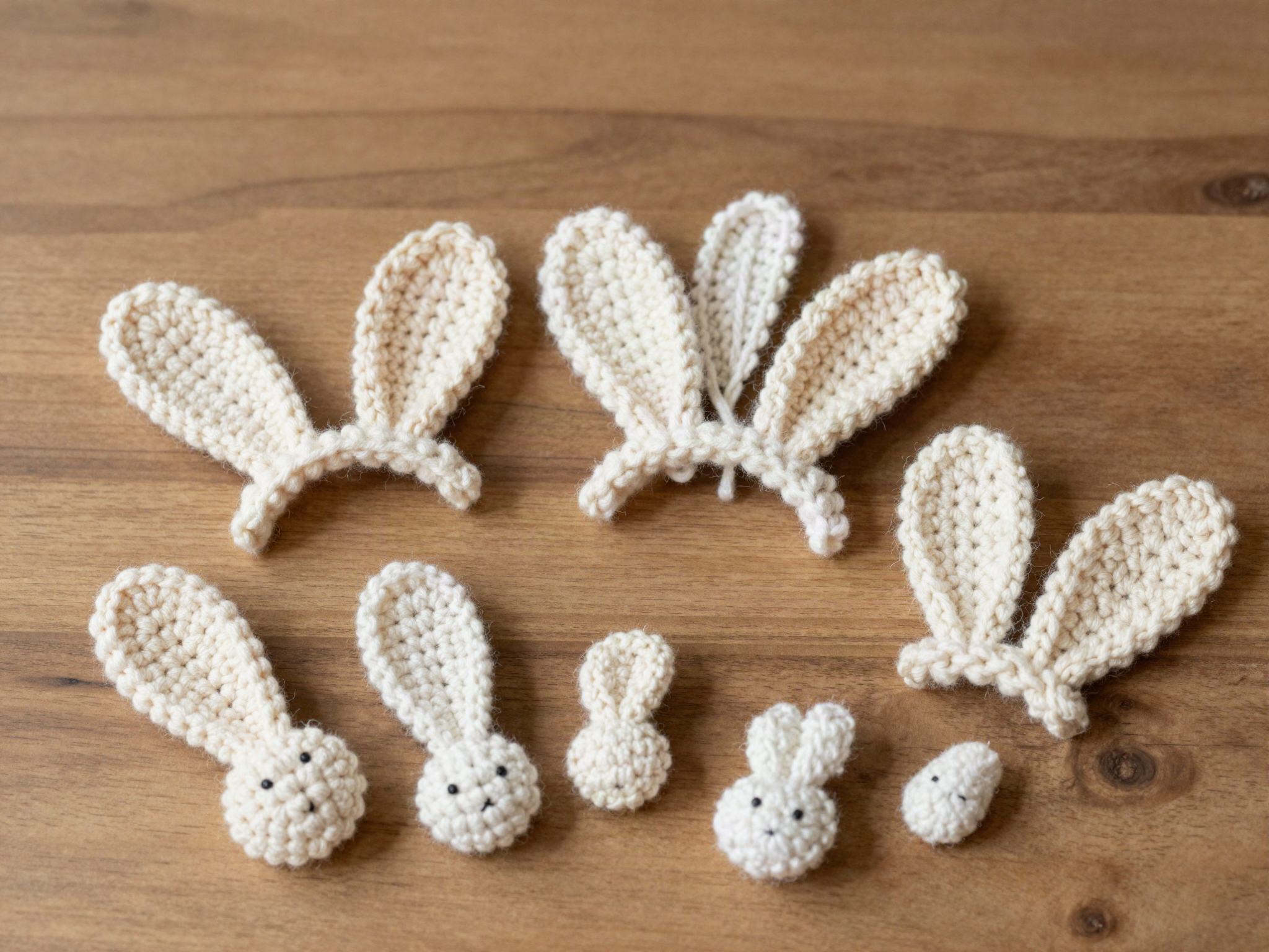 Step 3: Crochet the ears, arms and legs