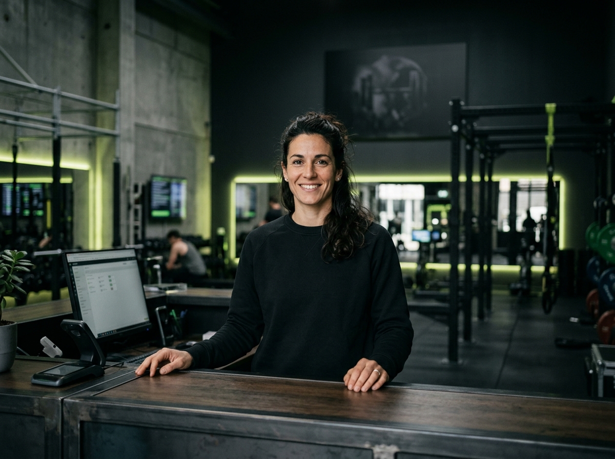 Portrait de Sarah Martin, responsable de l'accueil de Forge Athlétique
