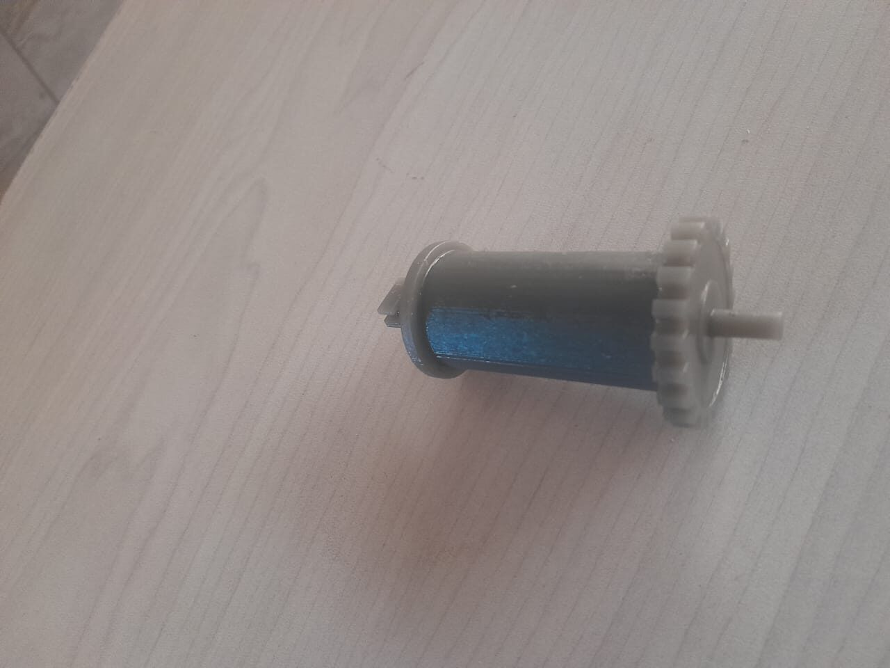 3D-printed gear and shaft component