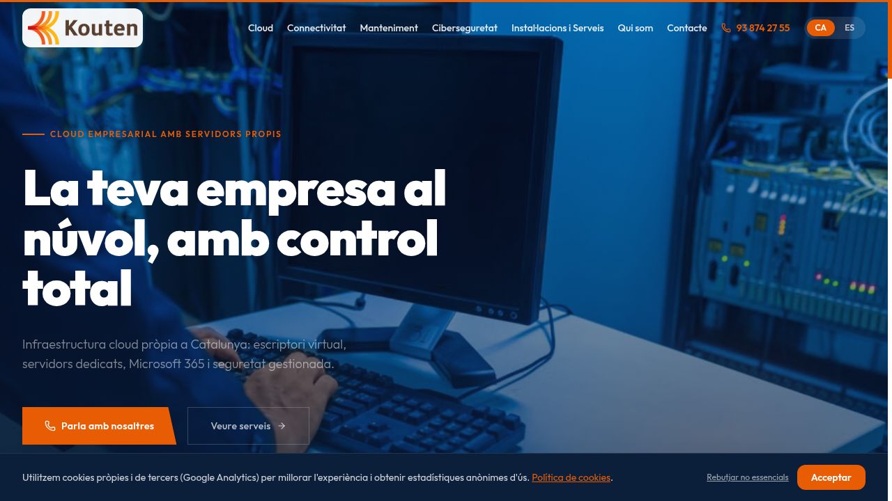 Web de Kouten — diseñada y desarrollada por Maco&Co