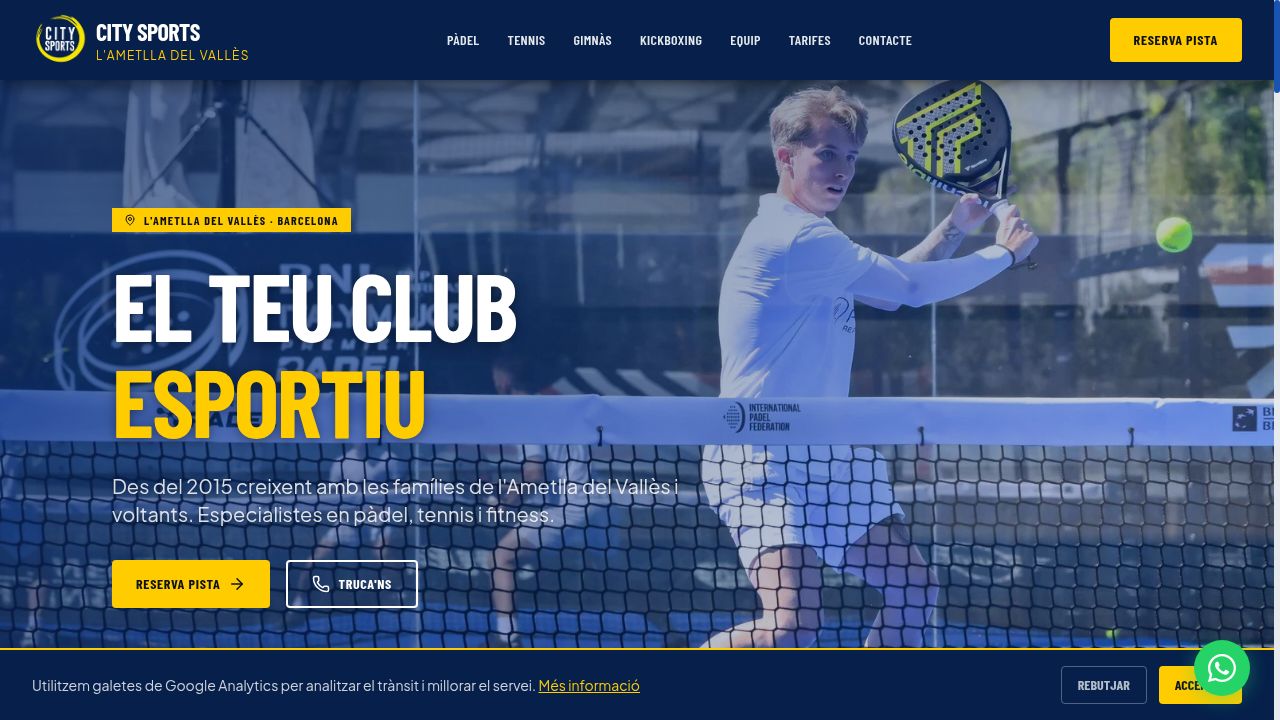 Web de CitySports — diseñada y desarrollada por Maco&Co