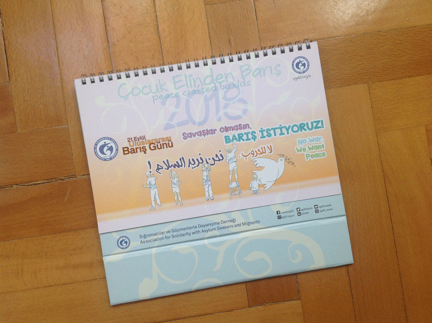 Calendar Design for Association for Migrants