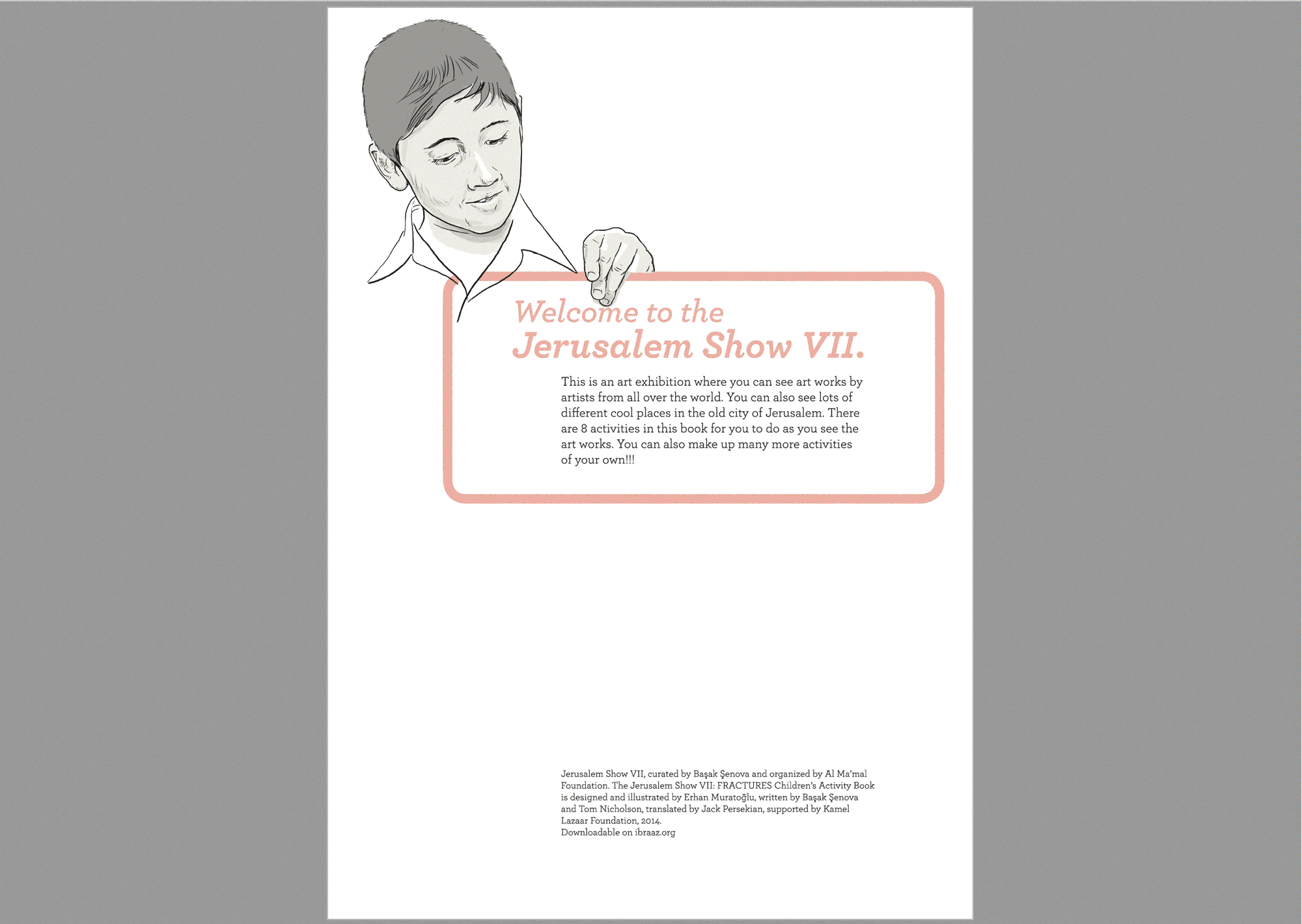 Children's Activity Book for a Contemporary Art Exhibition
