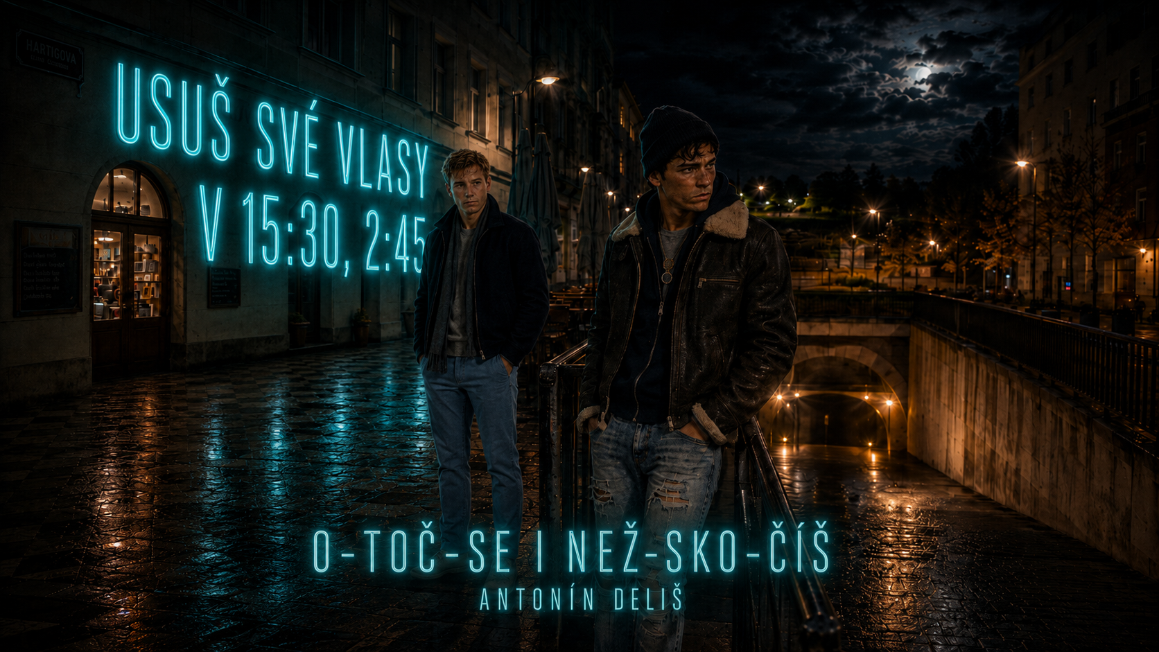 Pornokino není morální zkratka — vizuál ke knize Usuš své vlasy v 15:30, 2:45 – II. díl: O-TOČ-SE | NEŽ-SKO-ČÍŠ