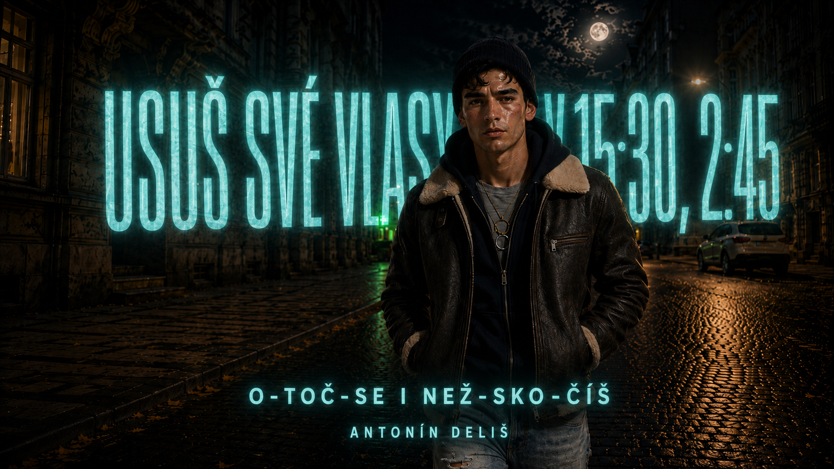 Druhý díl nezačíná nový příběh — vizuál ke knize Usuš své vlasy v 15:30, 2:45 – II. díl: O-TOČ-SE | NEŽ-SKO-ČÍŠ