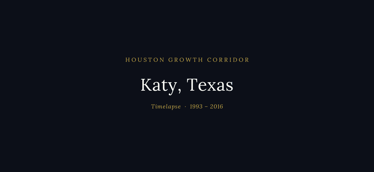 Katy, TX growth timelapse