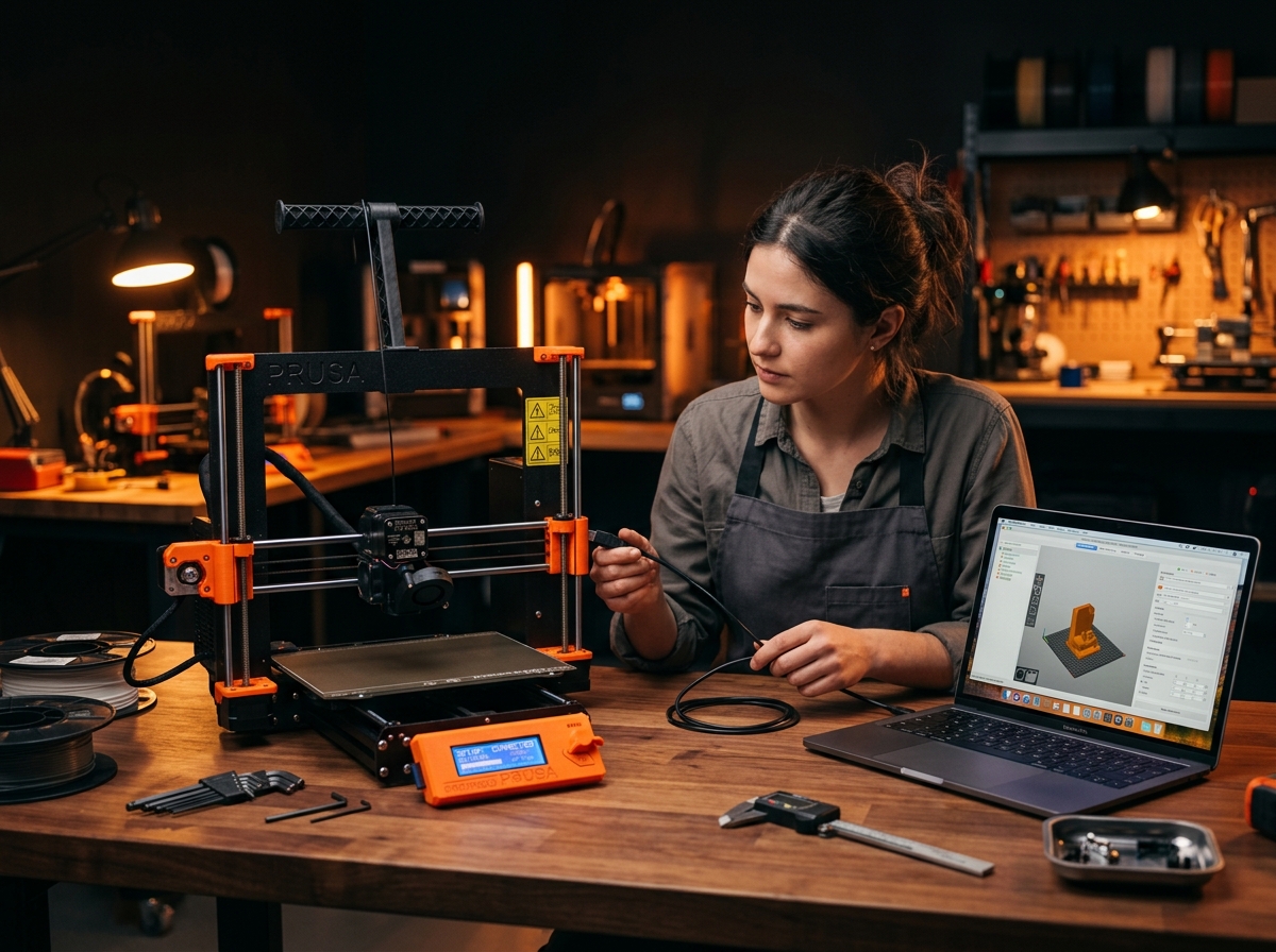Installatie en configuratie van een 3D printer bij Lab53