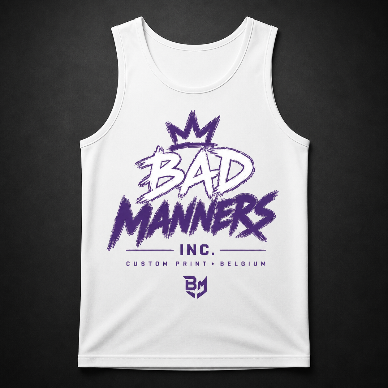 Royal Ink Tank in Royal purple, beschikbaar in unisexfit