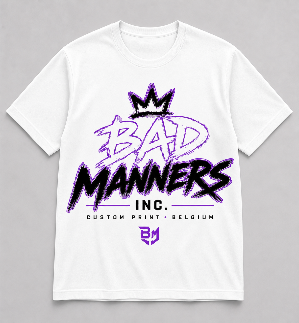 Crown Mark Tee in Purple, beschikbaar in unisexfit
